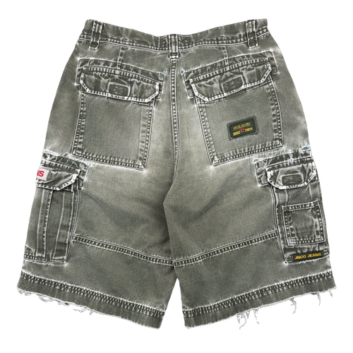 Vintage JNCO Jeans Cargo Shorts Green | Vintage Clothing Store Canada