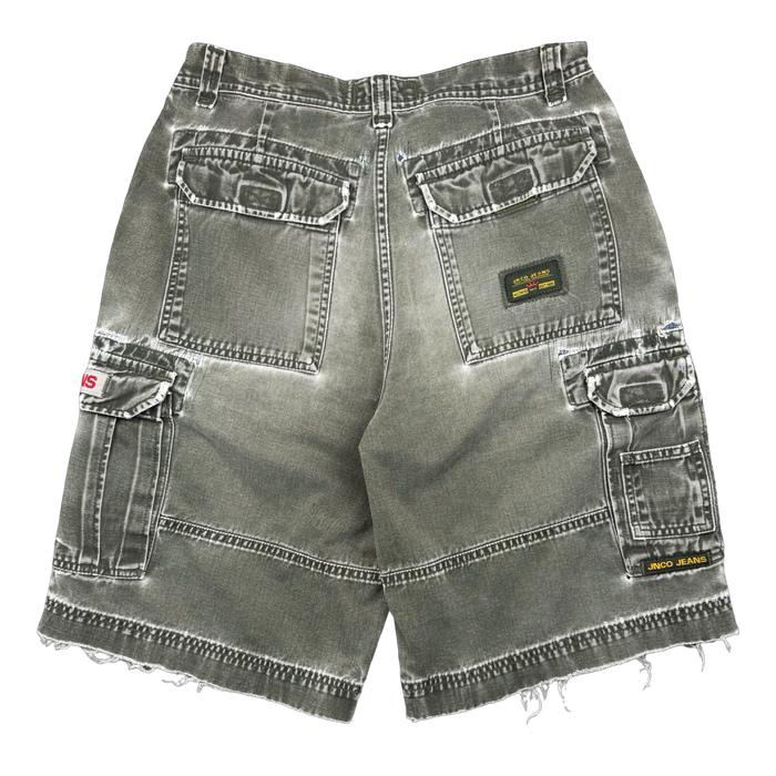 Vintage JNCO Jeans Cargo Shorts Green | Vitnage Clothing Store Canada