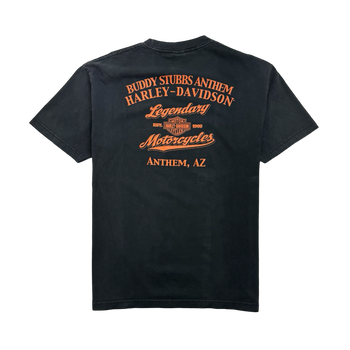 Vintage Buddy Stubbs Anthem Harley Davidson Tee Black