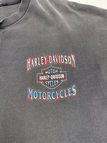 (XL) Vintage Fletchers Harley Davidson Tee Black