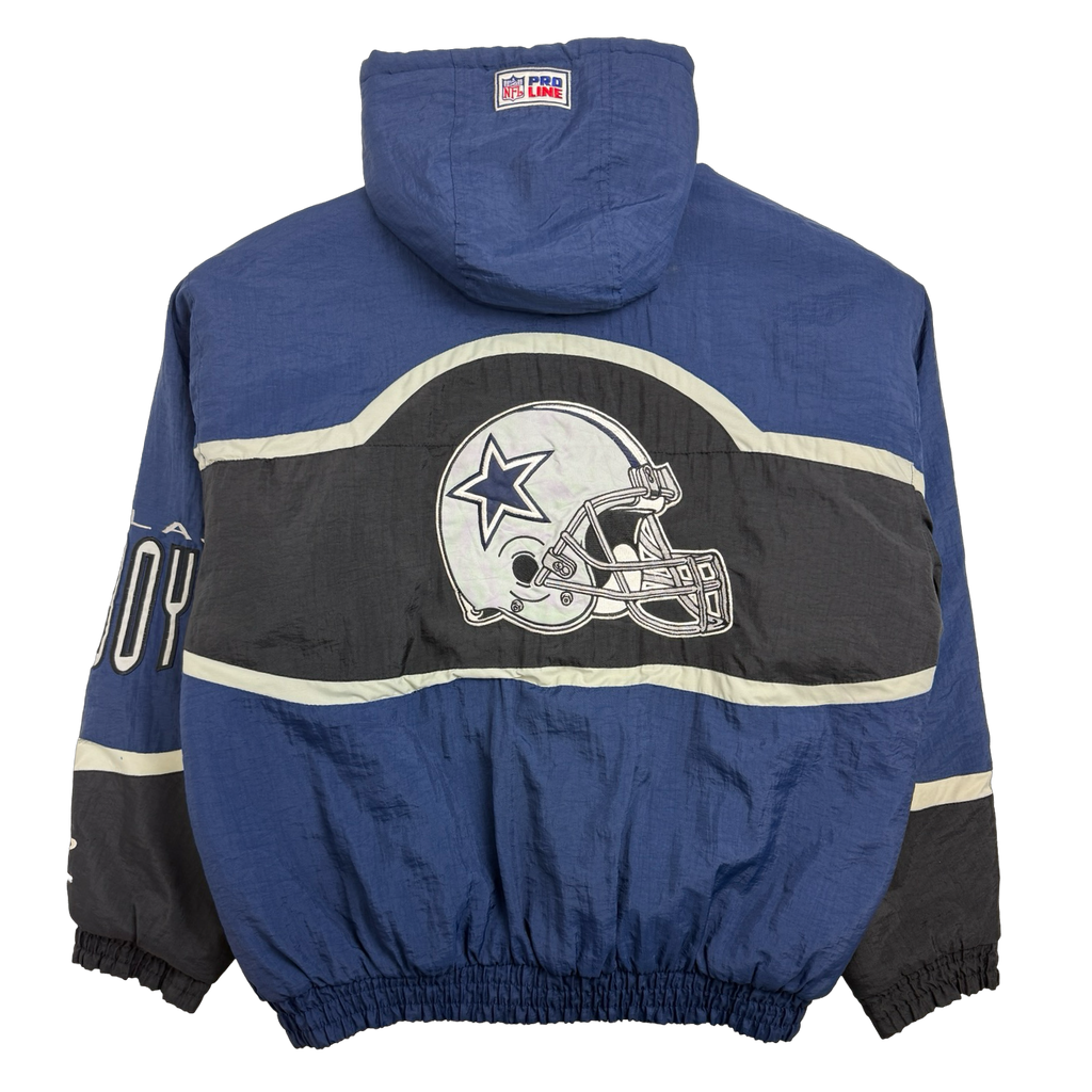 Vintage Dallas Cowboys Logo Athletic Hooded Jacket Navy