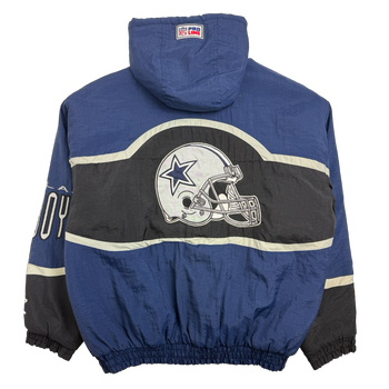Vintage Dallas Cowboys Logo Athletic Hooded Jacket Navy