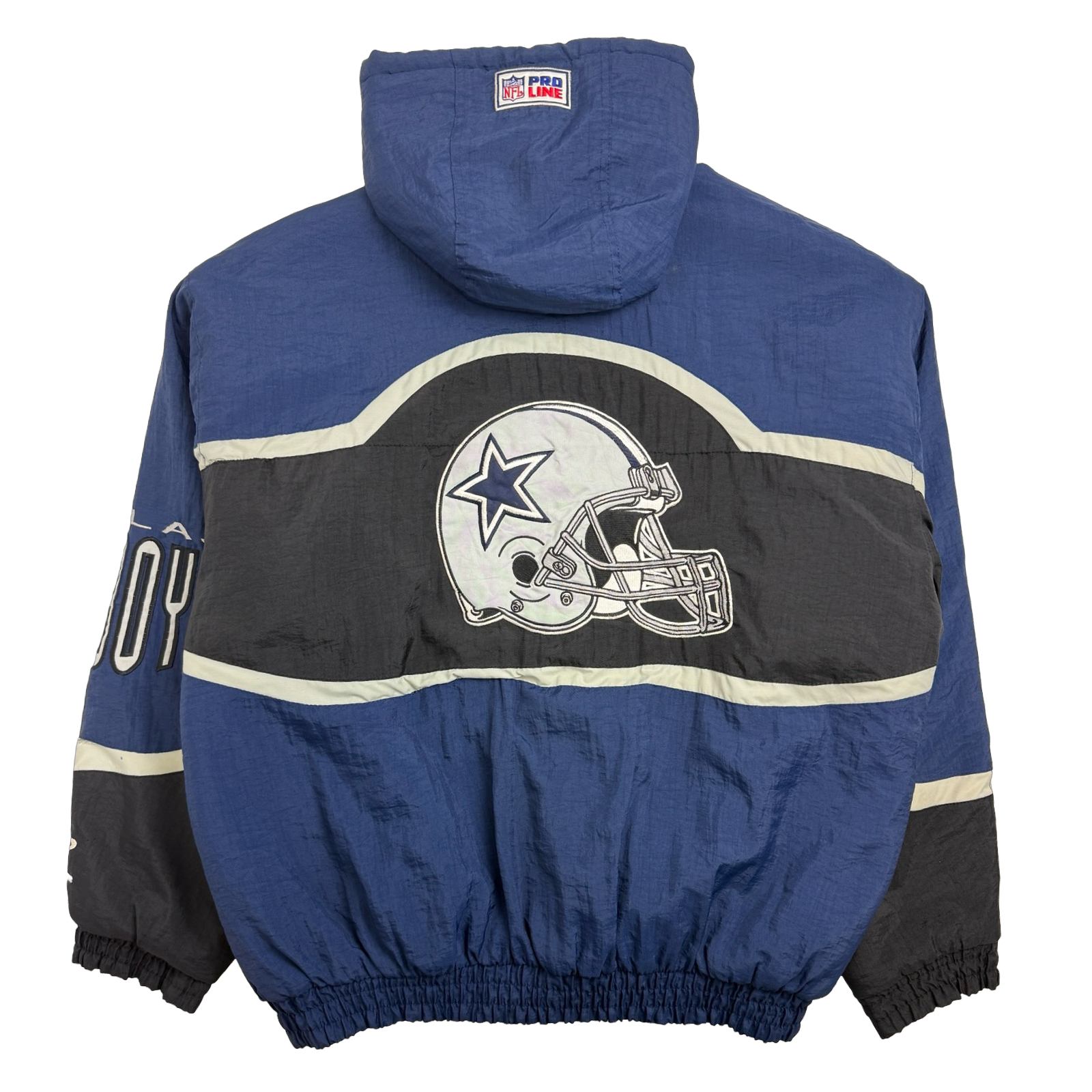 Vintage Dallas Cowboys Logo Athletic Hooded Jacket Navy