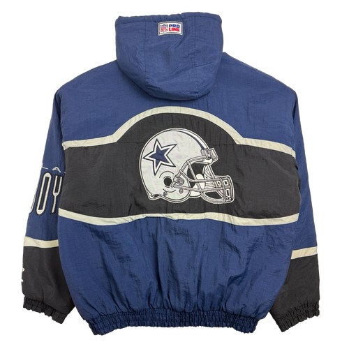 Vintage Dallas Cowboys Logo Athletic Hooded Jacket Navy | Vintage Clothing Store Canada