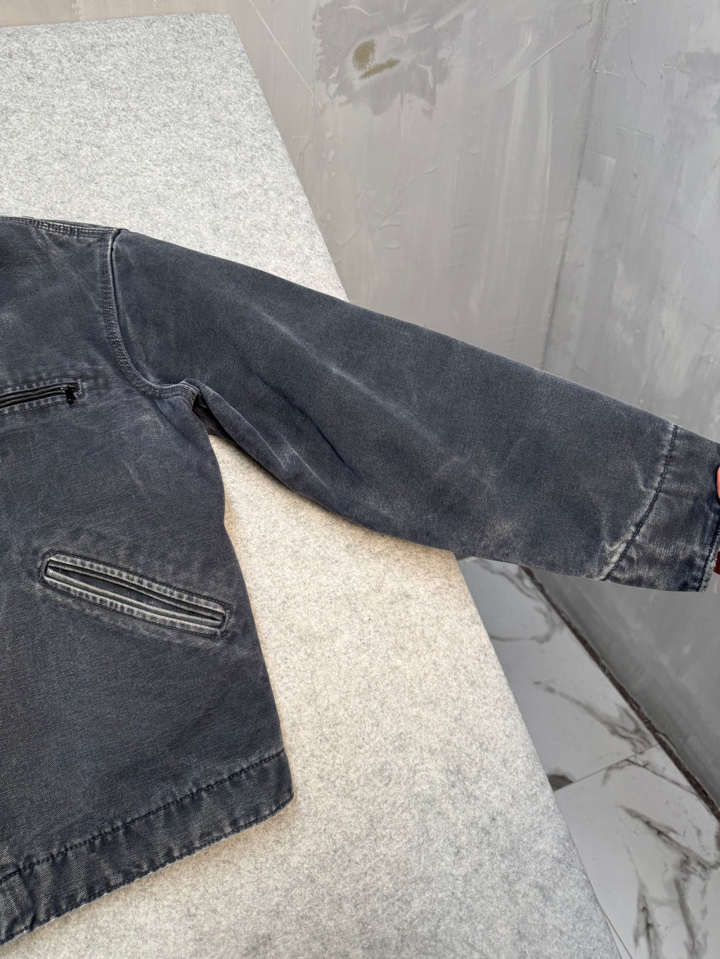 Vintage 2000’s Carhartt Detroit Work Jacket Faded Black