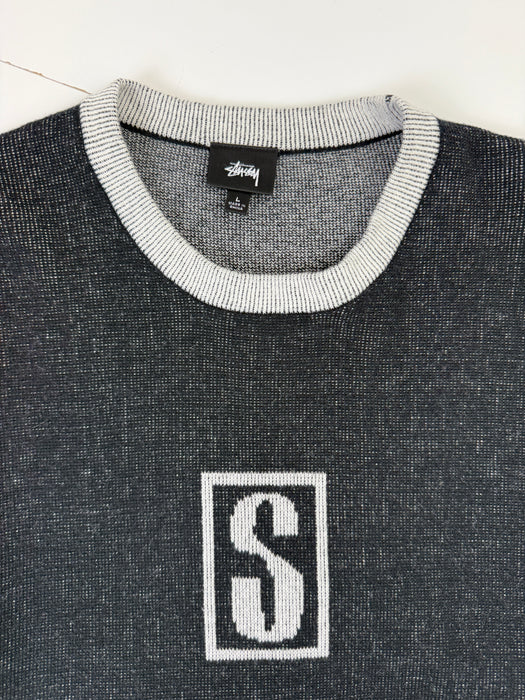 Stussy Alpine Knit Sweater Black (USED) | Vitnage Clothing Store Canada