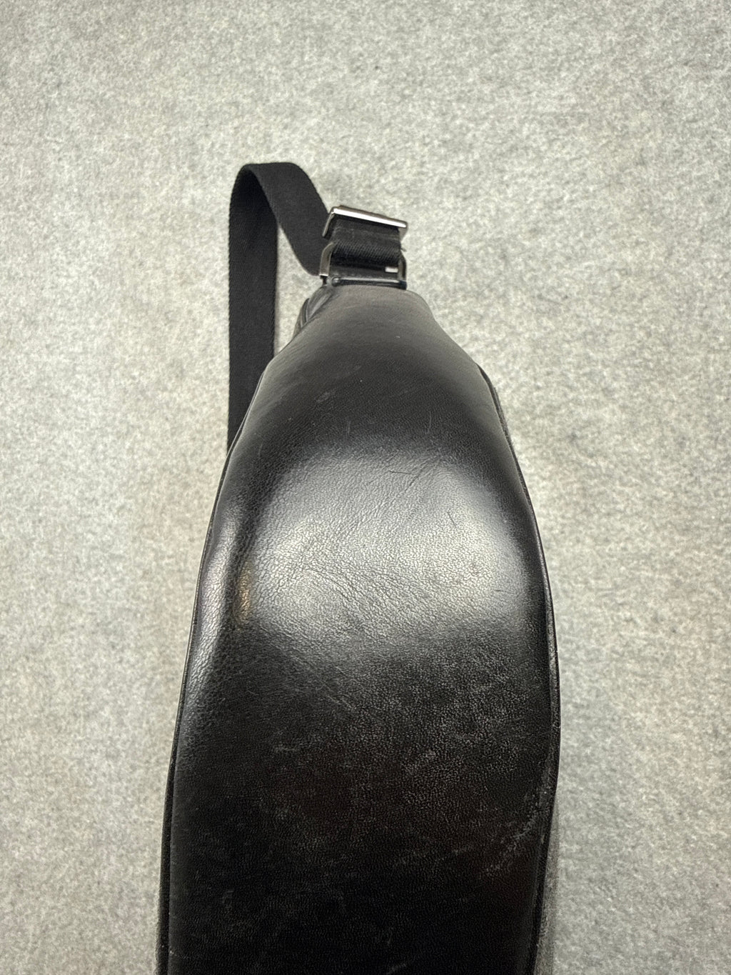 Gucci GG Canvas Half Moon Shoulder Bag Black