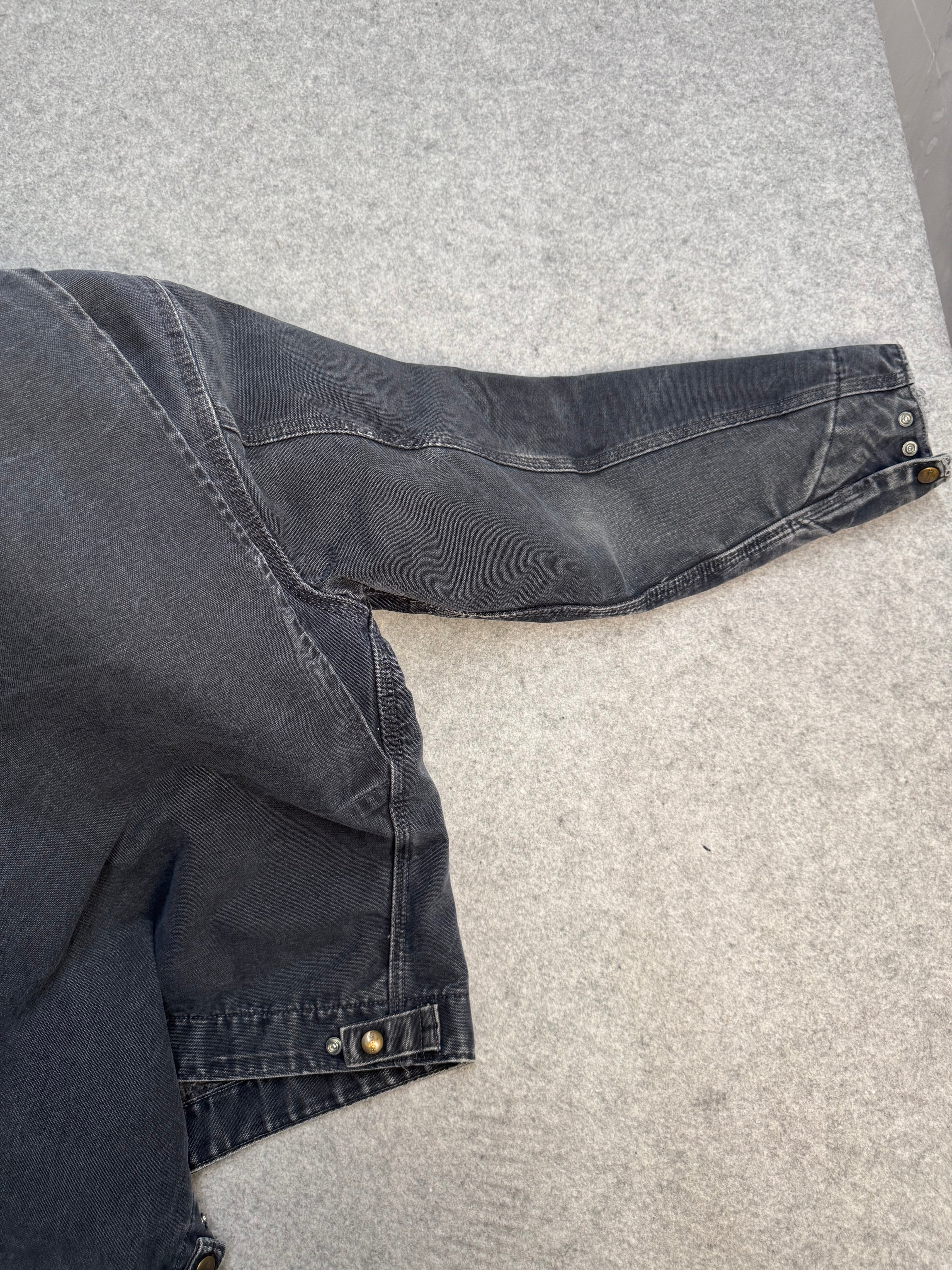 Vintage 2000’s Carhartt Detroit Work Jacket Faded Black