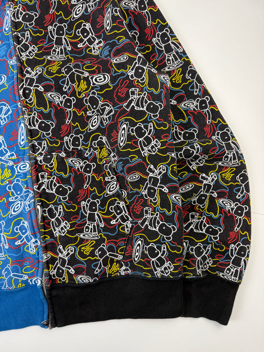 BAPE x Medicom Toy Bearbrick Shark Full Zip Up Sweater (USED) | Vitnage Clothing Store Canada