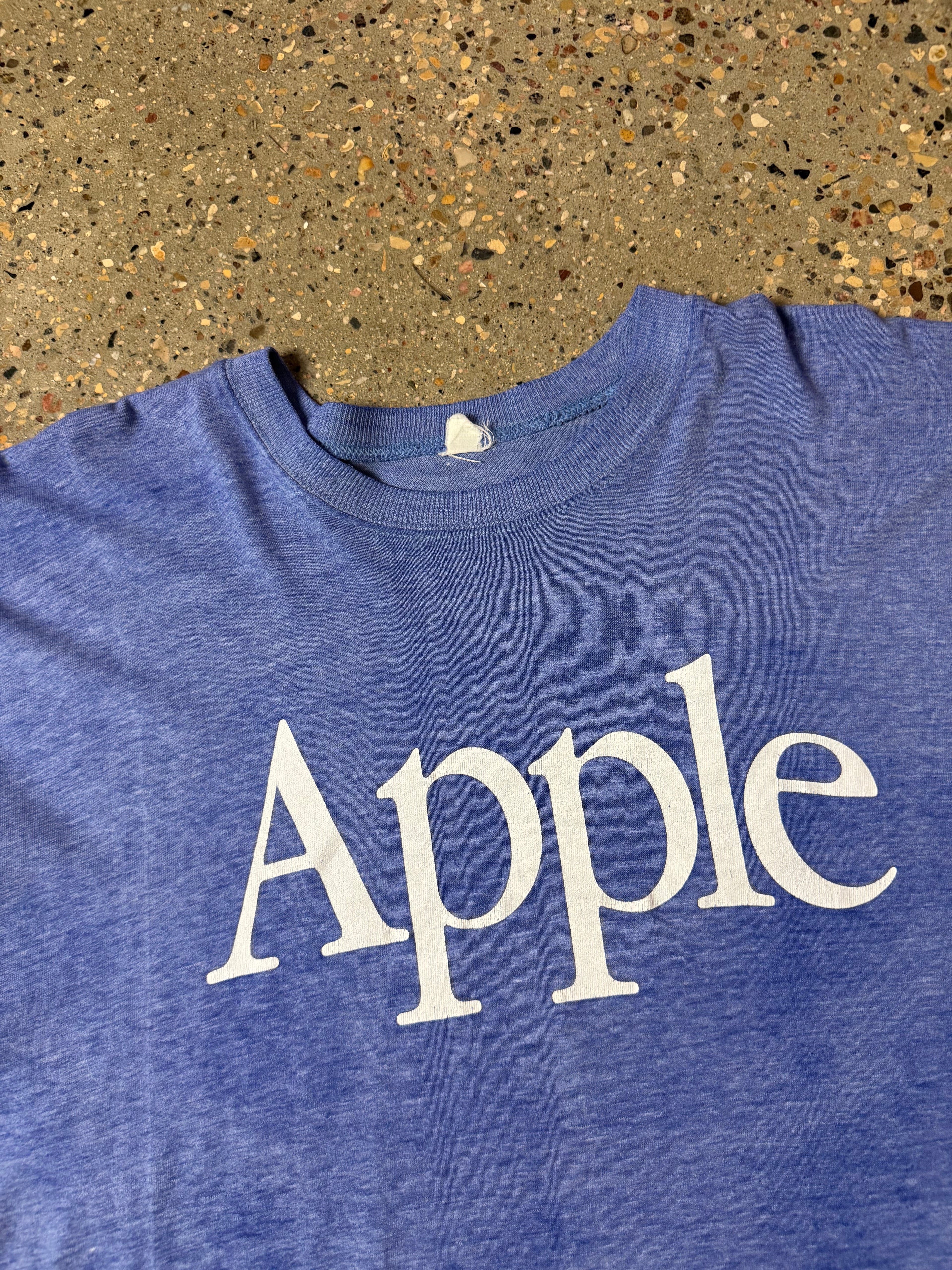 Vintage Apple Bootleg Tee Faded Blue