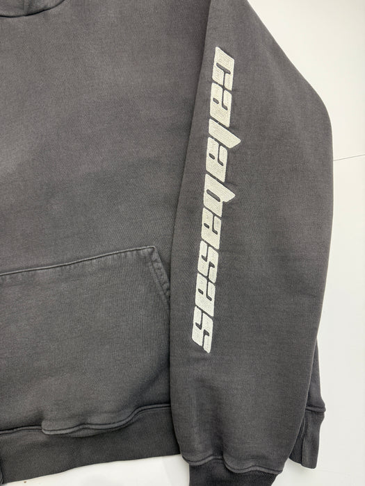 Yeezy Season 5 Calabasas Embroidered Hoodie Dark Grey (USED) | Vitnage Clothing Store Canada