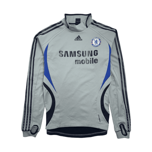 (L) Adidas 2000s Chelsea F.C. Soccer L/S Jersey Grey | Vintage Clothing Store Canada