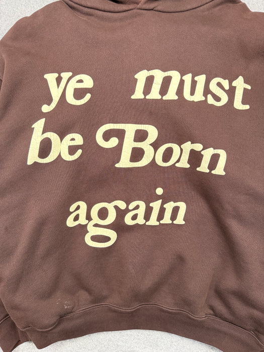Cactus Plant Flea Market Ye Must Be Born Again Hoodie Brown (USED) | Vitnage Clothing Store Canada