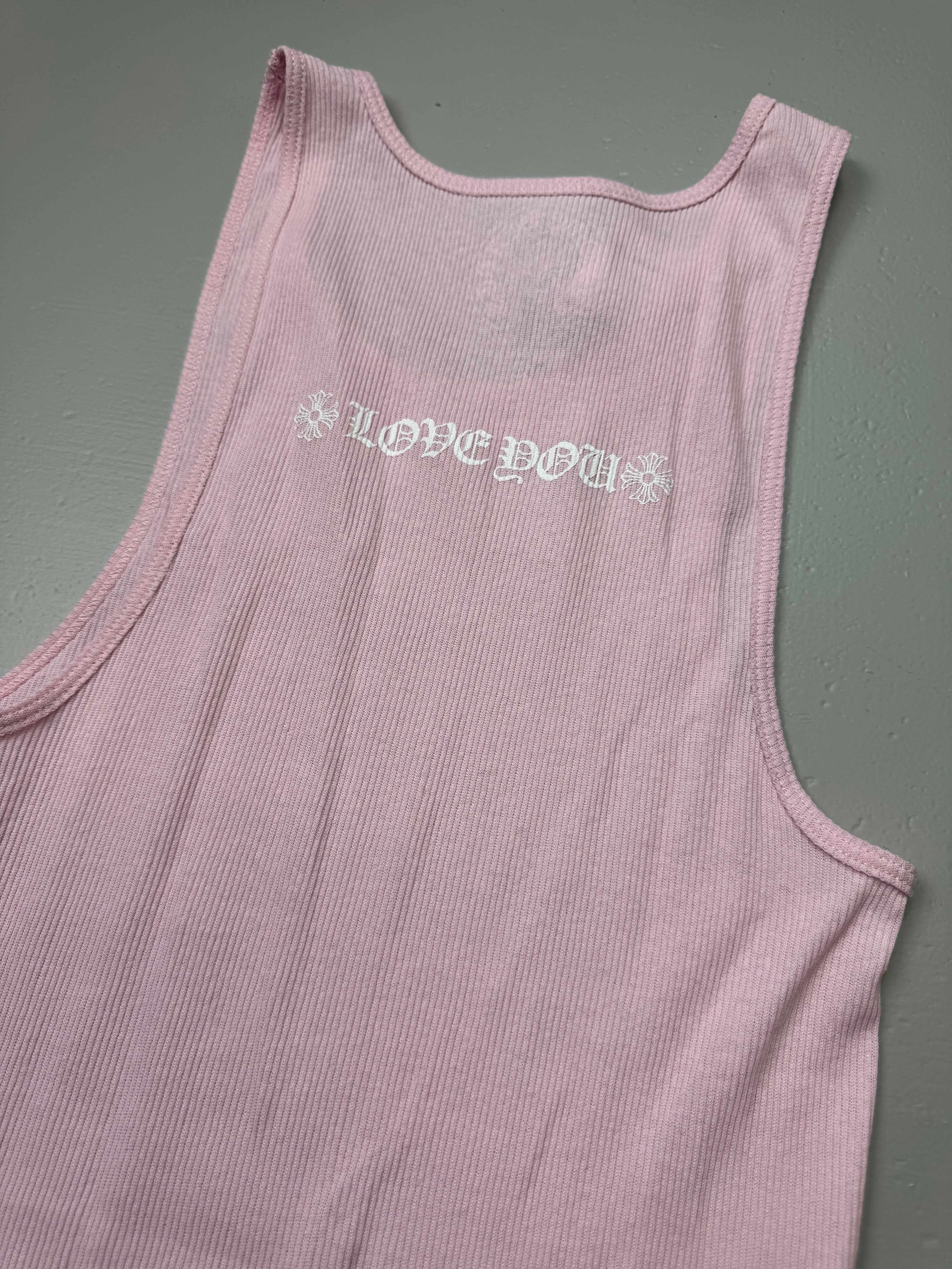 Chrome Hearts Love You Pink Tank