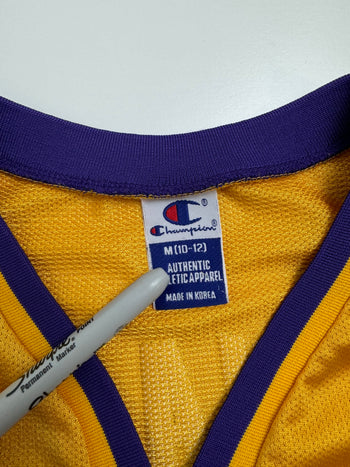 (XXS) Vintage Champion LA Lakers Kobe Bryant Jersey Yellow