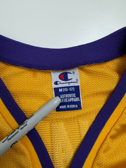 (XXS) Vintage Champion LA Lakers Kobe Bryant Jersey Yellow | Vitnage Clothing Store Canada