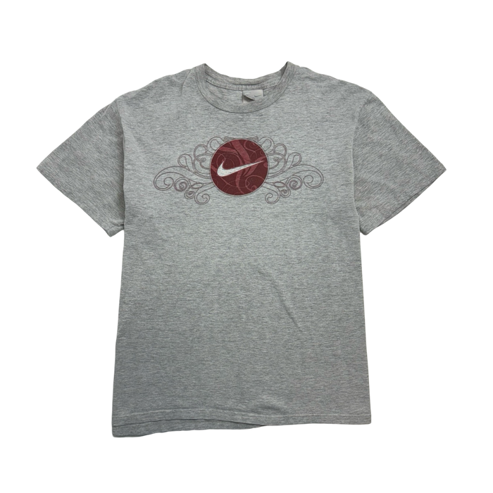 (XL) Vintage Nike Mid Swoosh Tee Grey | Vitnage Clothing Store Canada