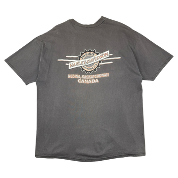 Vintage Harley Davidson Size Does Matter Tee Black