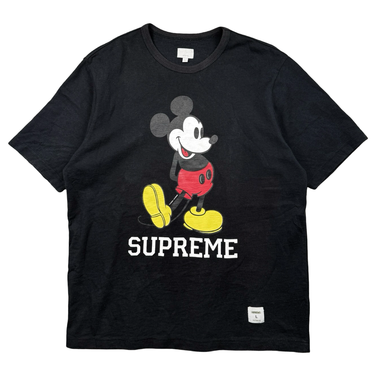 Supreme x Disney Mickey Mouse Tee Black (USED)