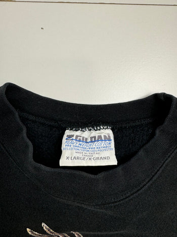 (L) Vintage '95 Natures Eagle Sweatshirt Black