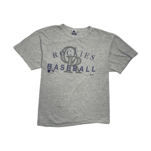 (L) Vintage '94 Champion Colorado Rockies Tee Grey | Vintage Clothing Store Canada