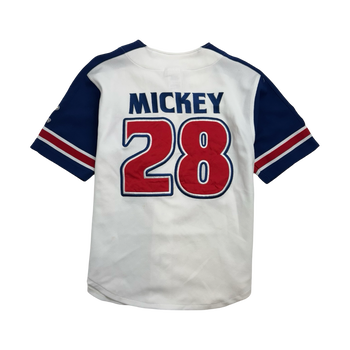 Vintage 90s Mickey Mouse Baseball Jersey White