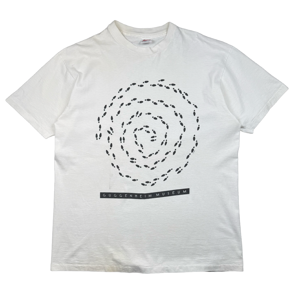 Vintage Guggenheim Museum Tee Footstep Spiral Tee White