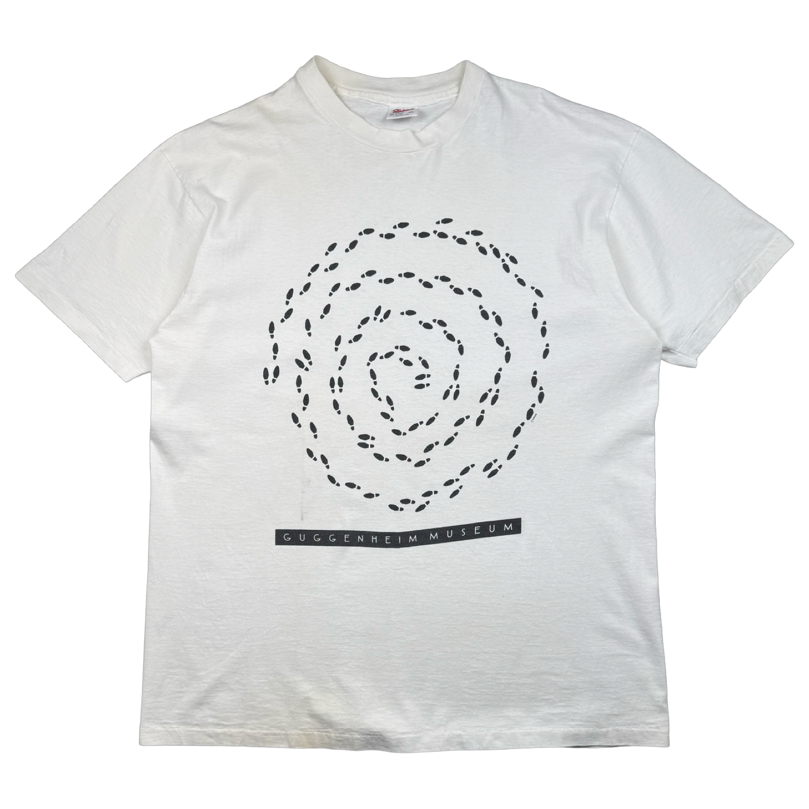 Vintage Guggenheim Museum Tee Footstep Spiral Tee White