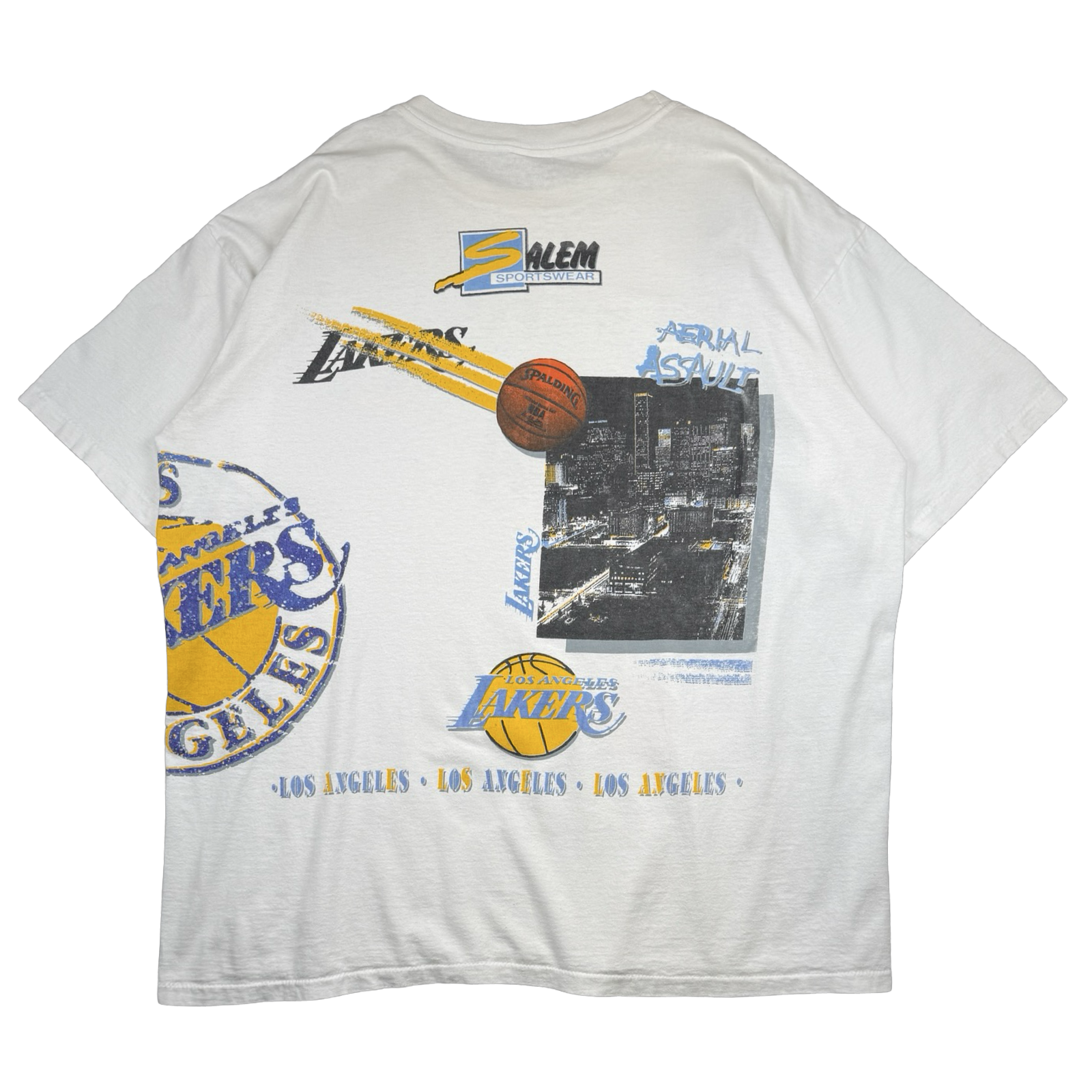 Vintage Salem Showtime Lakers Tee White