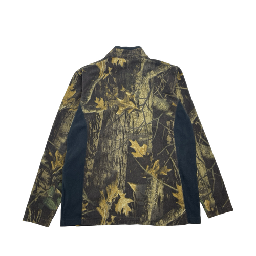 (M) Columbia Quarter Zip Camo Fleece | Vintage Clothing Store Canada