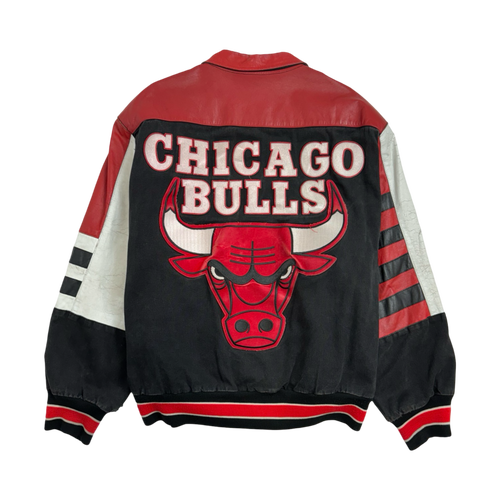 (XL) Vintage Jeff Hamilton Chicago Bulls Varsity Jacket | Vintage Clothing Store Canada