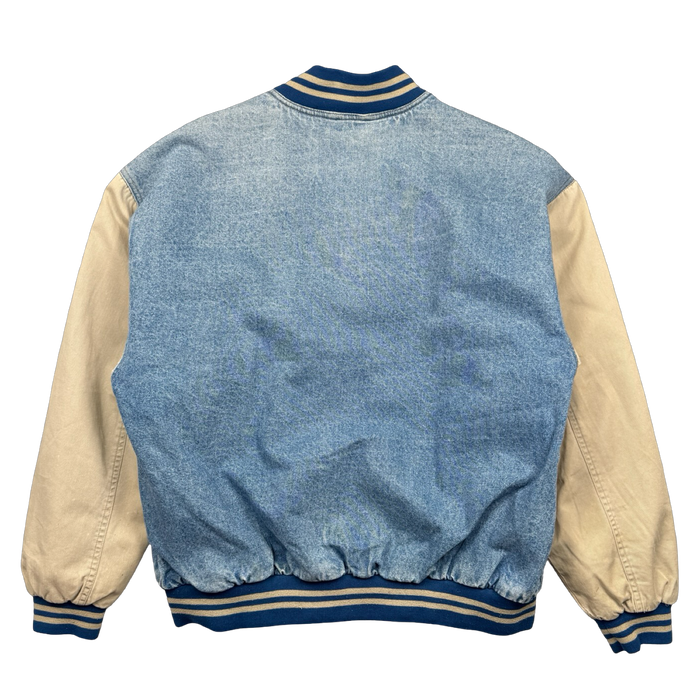 Vintage Route 66 Denim Varsity Jacket | Vitnage Clothing Store Canada