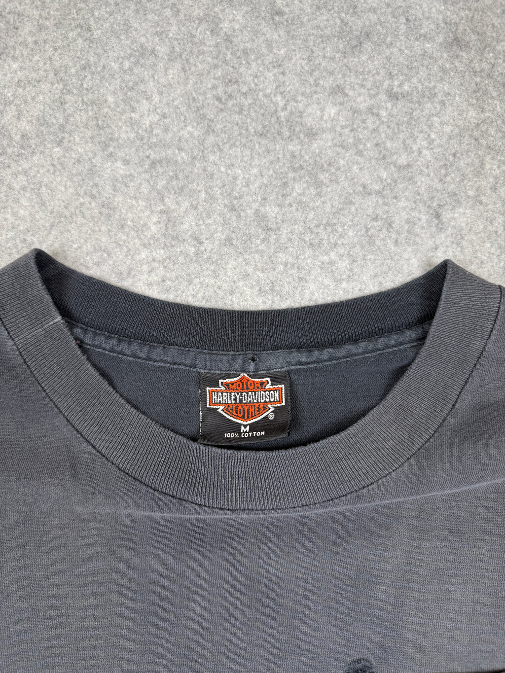 Vintage Harley Davidson Lancaster Spaceship Tee Black