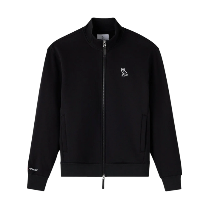 OVO Polartec Power Stretch Full-Zip Track Jacket Black | Vitnage Clothing Store Canada