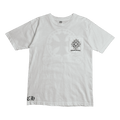 Vintage Chrome Hearts Cross Stamp Pocket Tee White