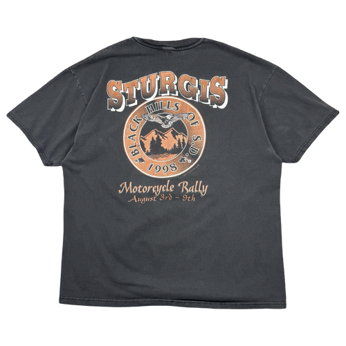 Vintage 1998 Sturgis Night Rider Tee Black | Vintage Clothing Store Canada