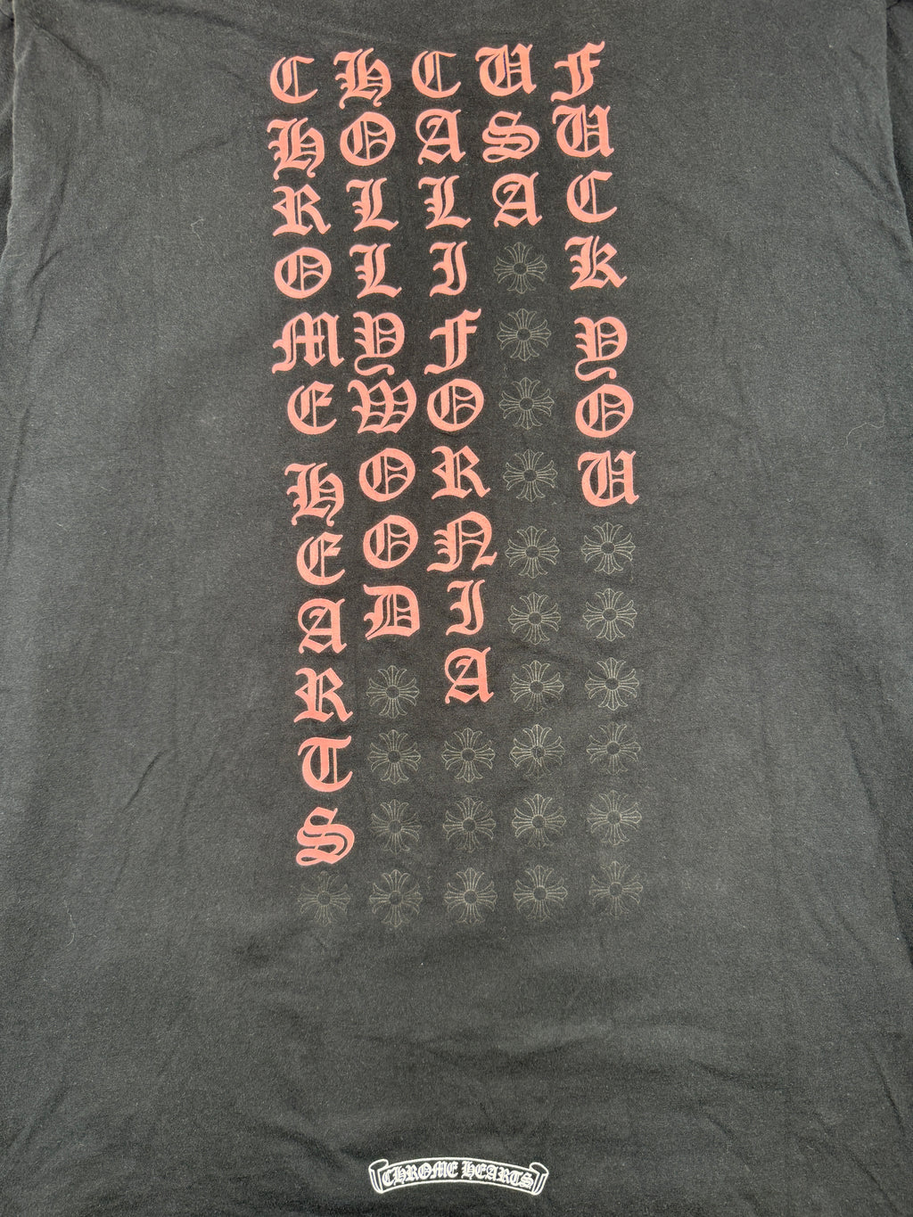 Chrome Hearts Hollywood F*CK YOU L/S Tee Black/Pink