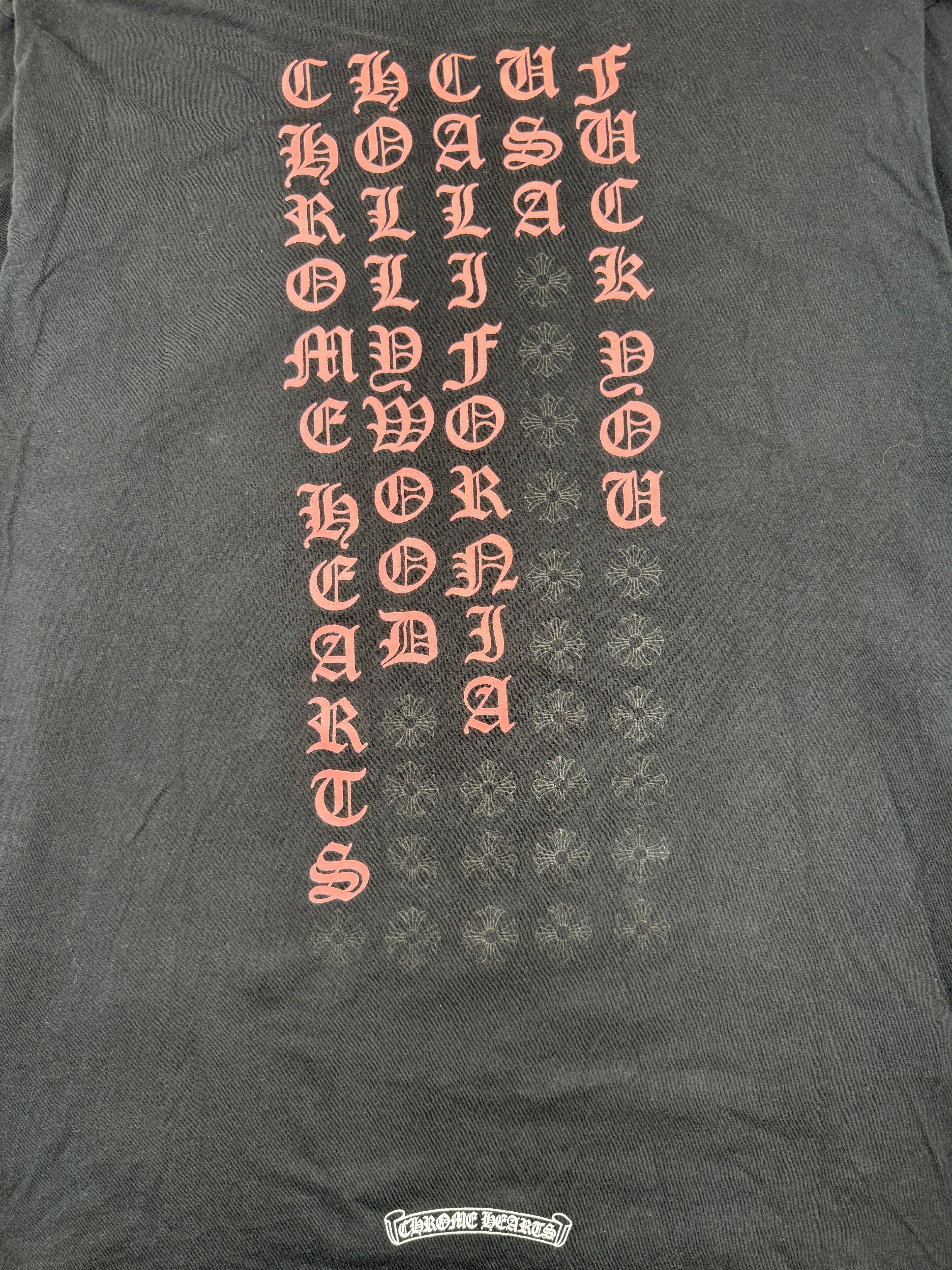 Chrome Hearts Hollywood F*CK YOU L/S Tee Black/Pink