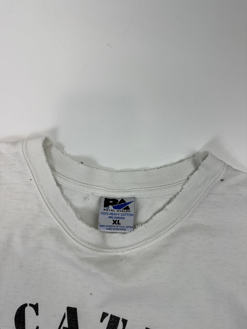 Vintage Alcatraz Penitentiary Distressed Tee White