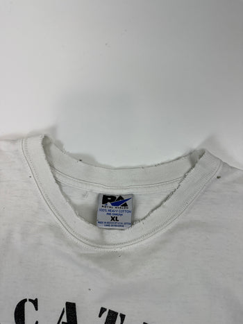 Vintage Alcatraz Penitentiary Distressed Tee White