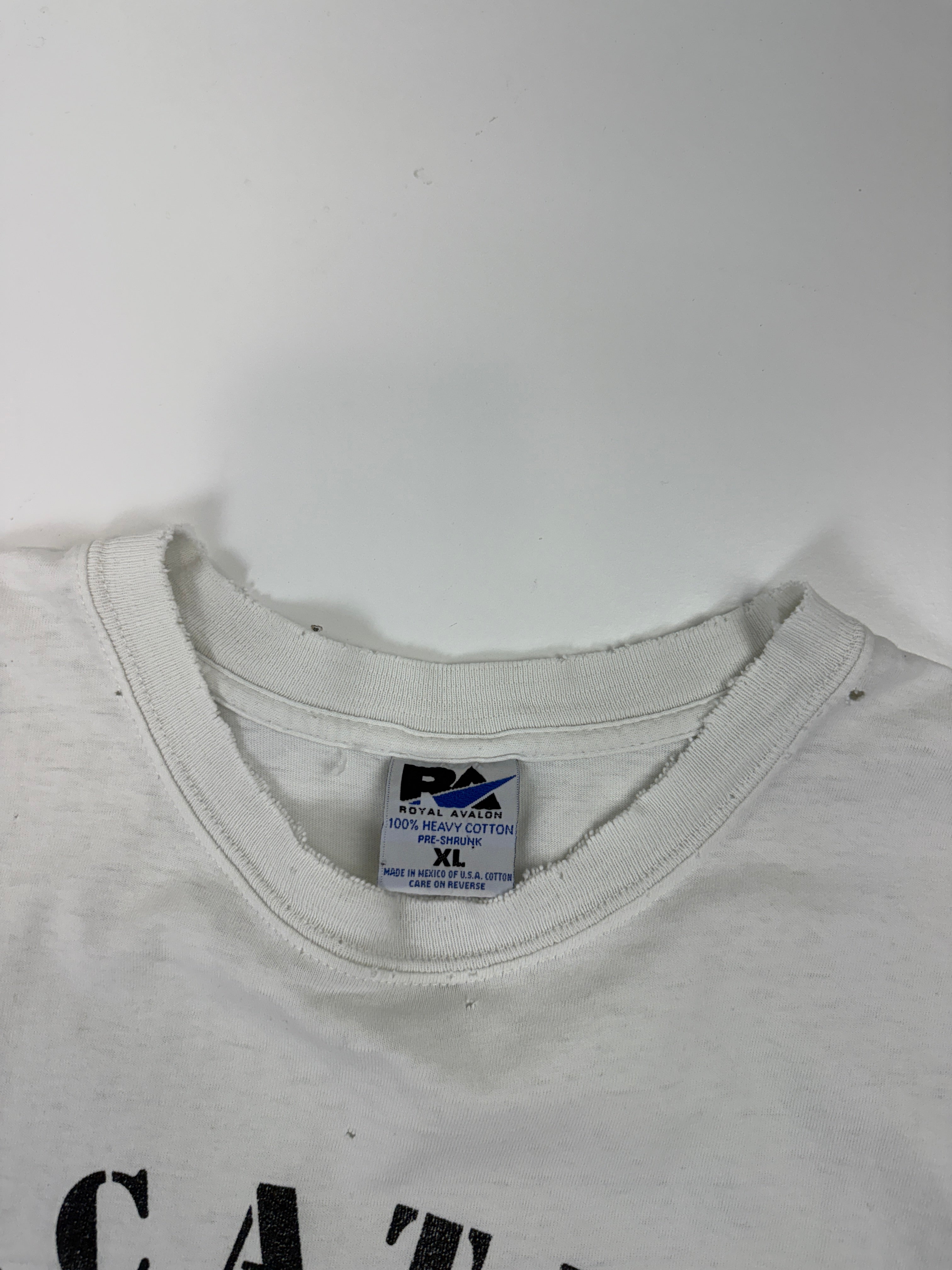 Vintage Alcatraz Penitentiary Distressed Tee White