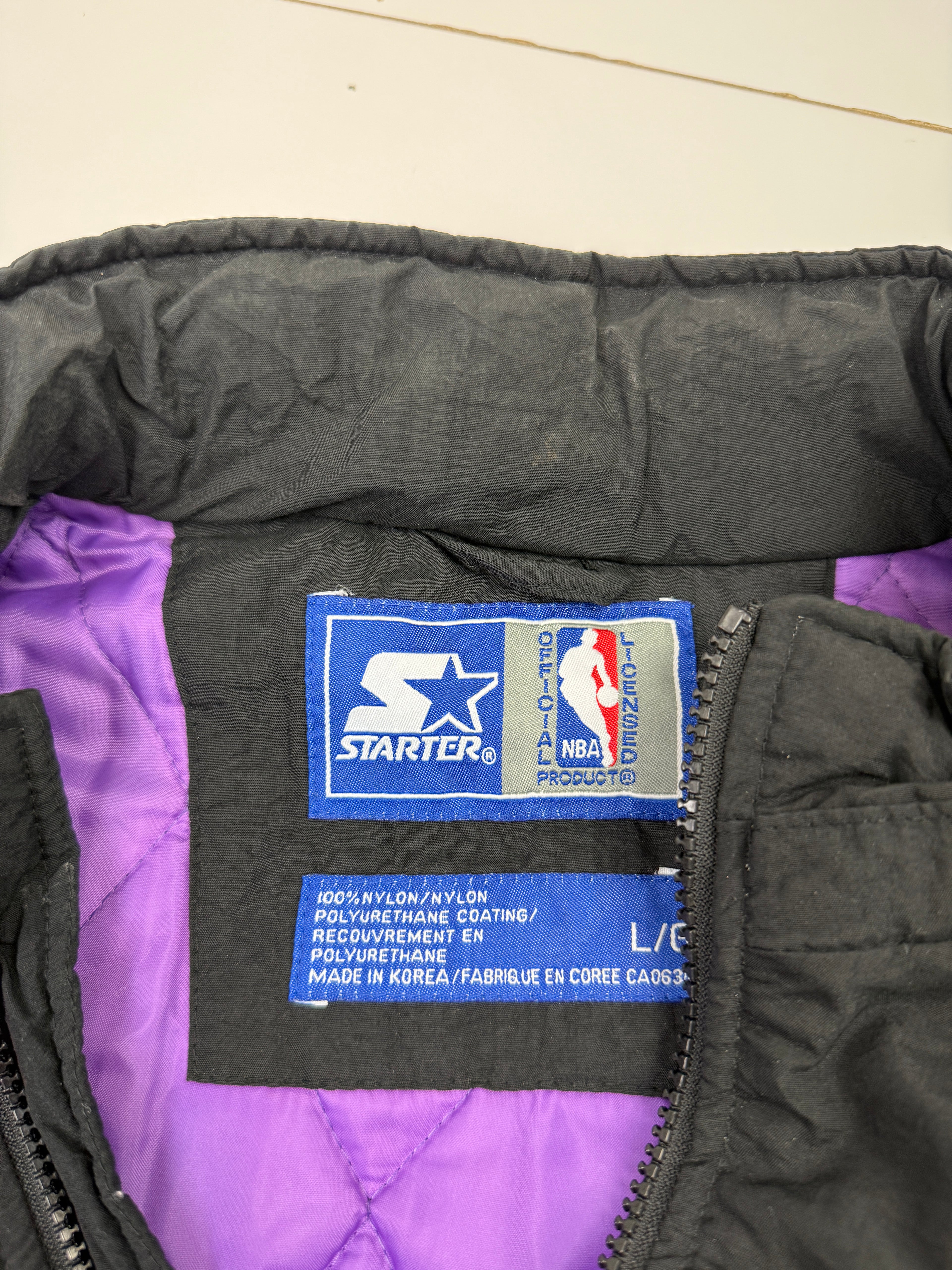 Vintage 1994 Toronto Raptors Starter Jacket Black