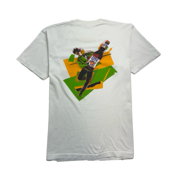 (L) Vintage 90s Lite Beer Rock A Rama Tee White | Vitnage Clothing Store Canada