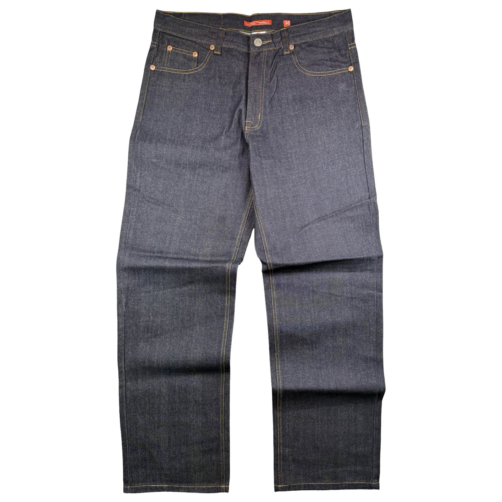 Vintage Y2K Ed Hardy Mummy Embroidery Denim Jeans Black