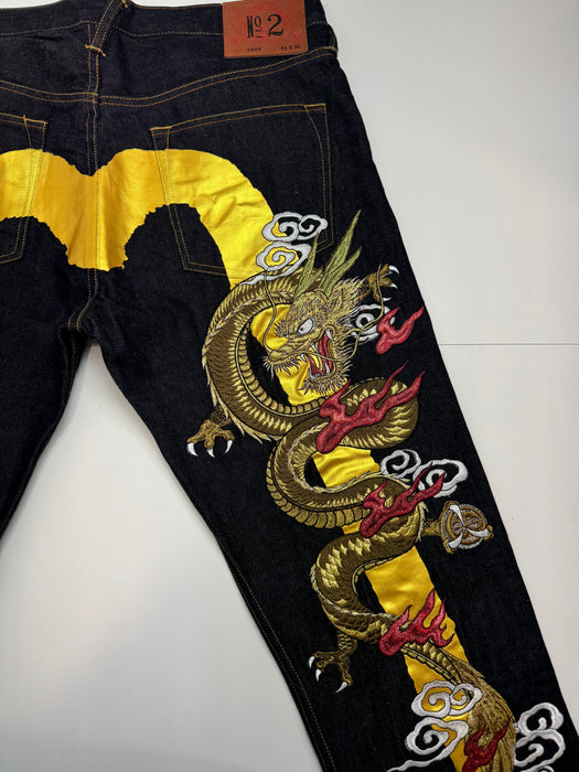 Vintage Evisu Denim Jeans Dark | Vitnage Clothing Store Canada