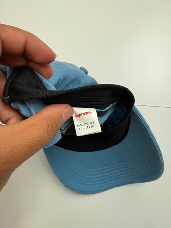 Supreme Spellout 6 Panel Hat Light Blue (USED)