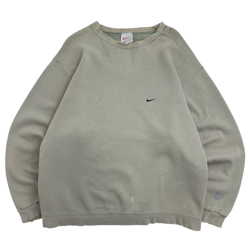 Vintage 1990's Nike Side Swoosh Sweatshirt Pistachio Green | Vintage Clothing Store Canada