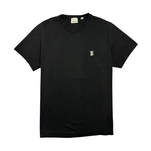 Burberry Parker Logo Tee Black (USED) | Vintage Clothing Store Canada