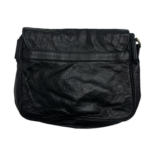 Gucci Monogram Messenger Bag Black | Vintage Clothing Store Canada