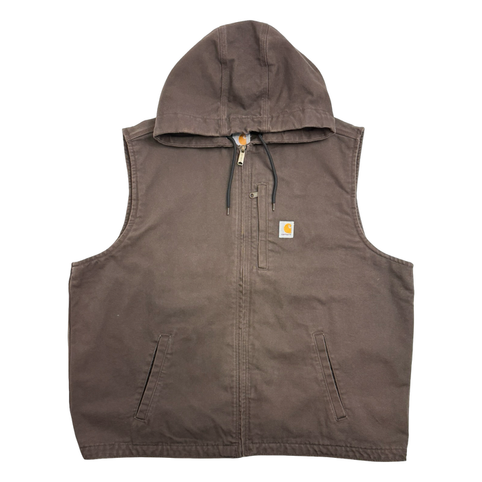 Carhartt Hooded Work Vest Brown | Vitnage Clothing Store Canada